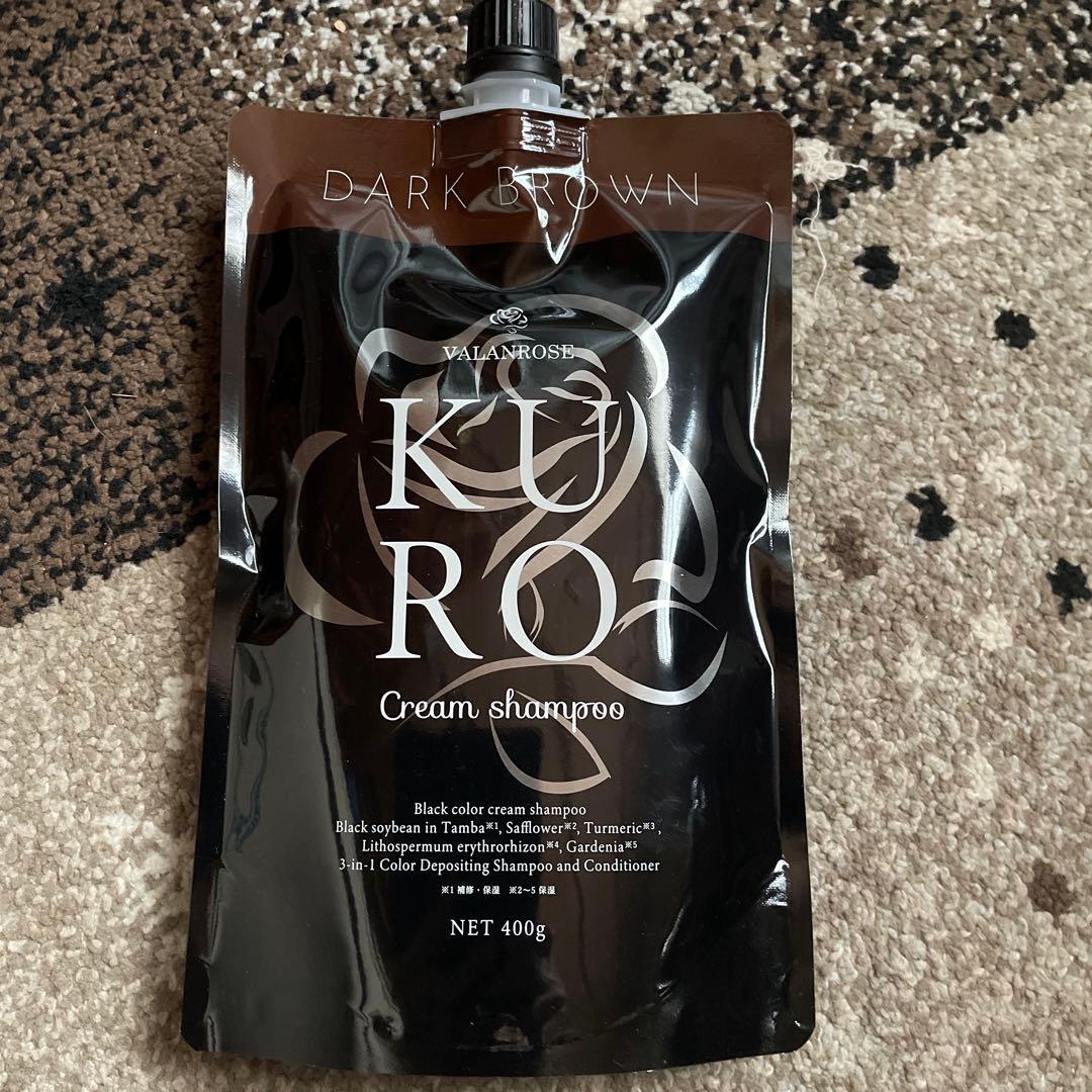 KURO Cream Shampoo ダークブラウン 400g - メルカリ