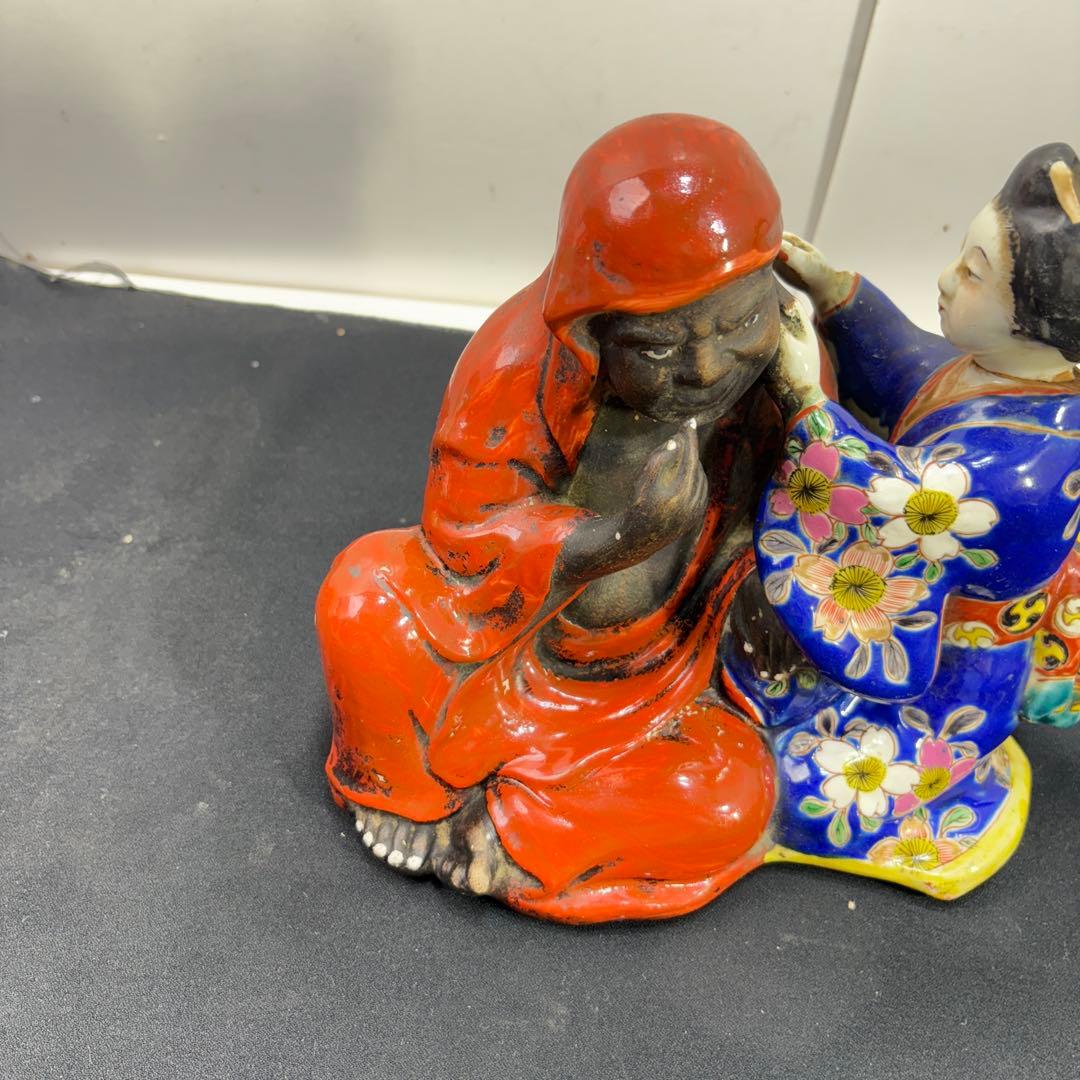 送料無料 江戸時代 胡桃彫 根付 高3.3cm 重5g