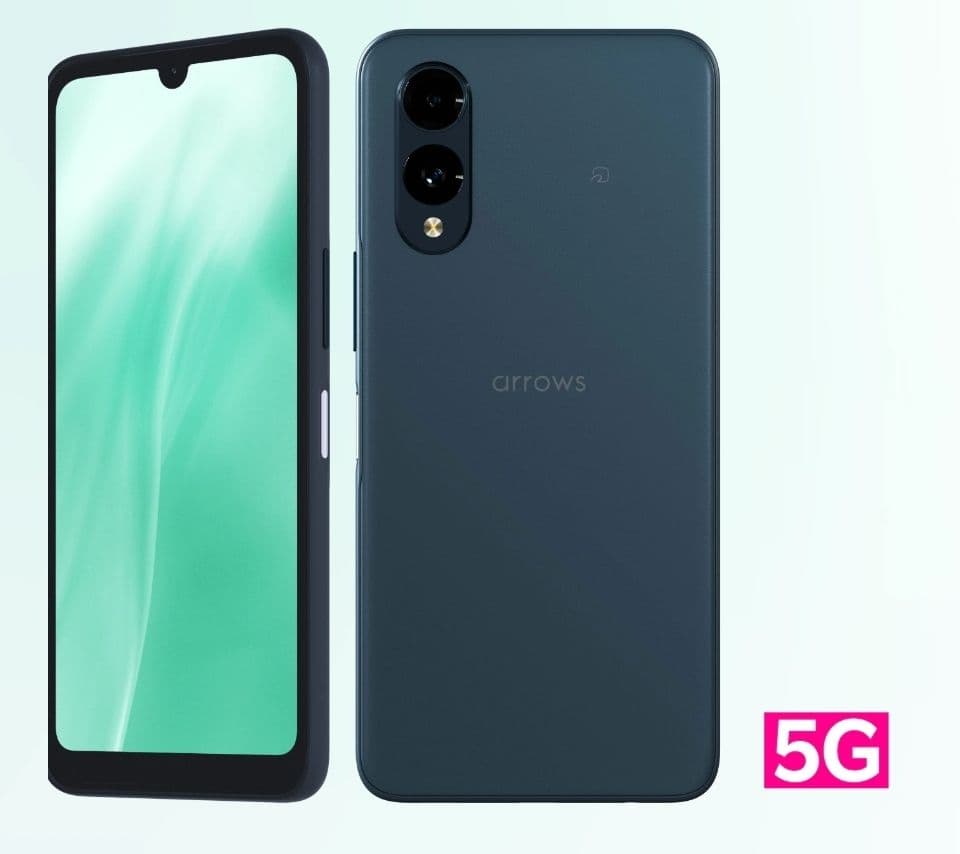 arrows We2 5G ネイビーグリーン：（日本語） arrows We セイモバイル☆SIMフリーSoftbank We2 ネイビーグリーン