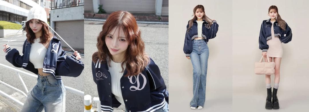 ダーリッチ Darich Clubスカジャン ネイビー NVY