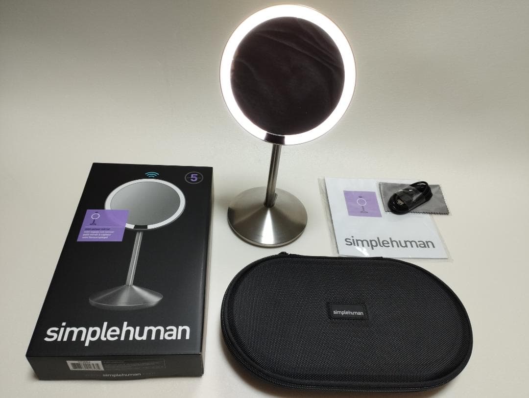 simplehuman 10倍拡大鏡 LEDライト付き 楽天市場】simplehuman センサーミラー 10倍拡大鏡 5倍拡大鏡 両面鏡