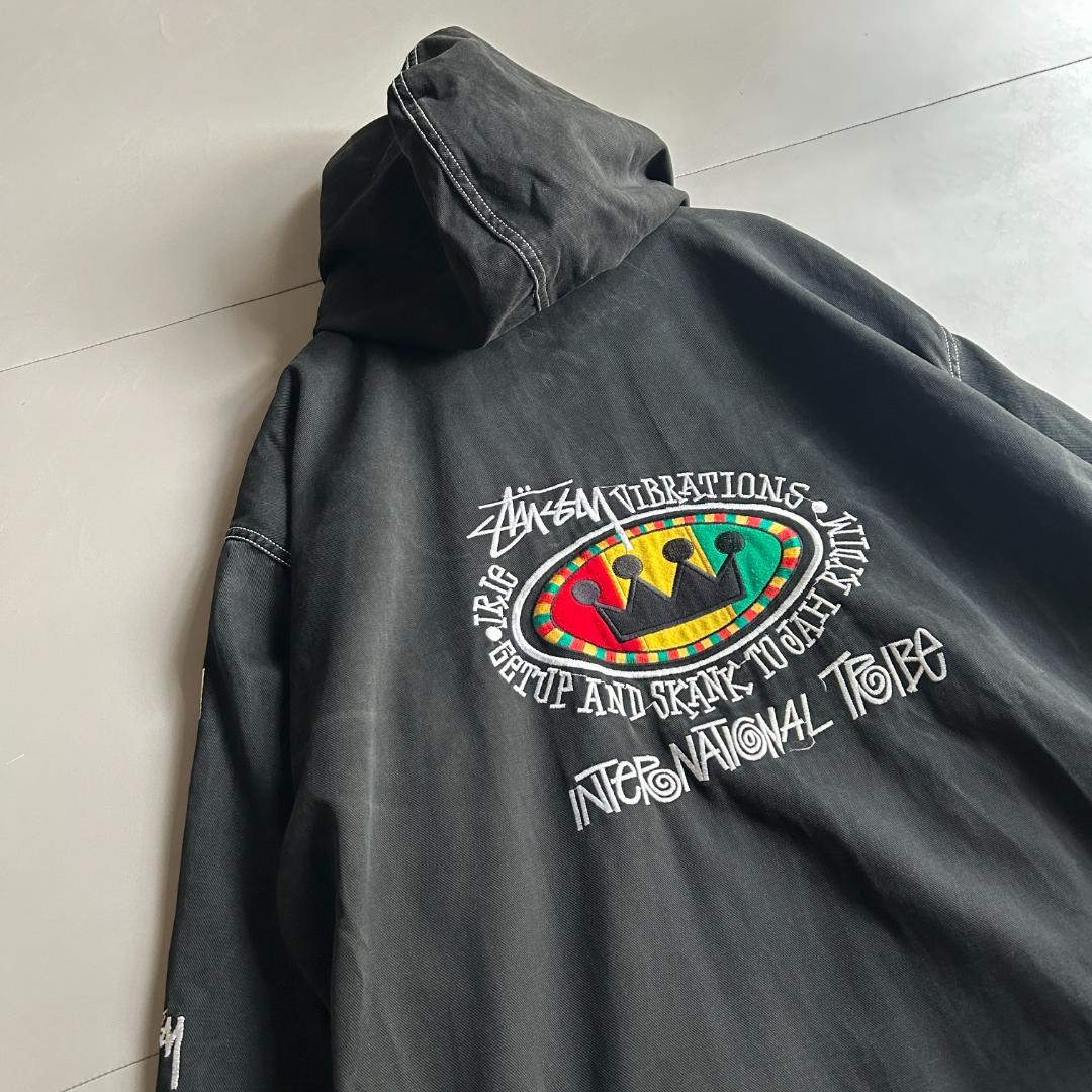 90s Bootleg Stussy IRIE ROOTS ジップパーカー