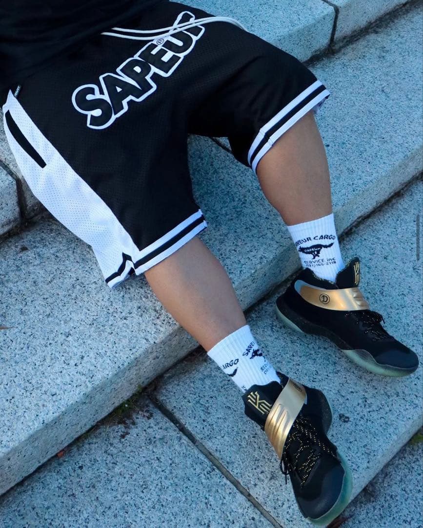 SAPEur バスケットパンツ　黒 メール便OK IN THE PAINT(インザペイント) ITP22339 STRETCH SHORTS