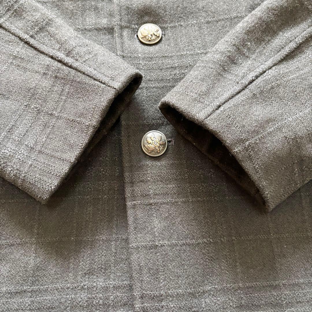 極美品】Lサイズ 銀ボタン ポールスミス Pコート 紫マルチストライプ