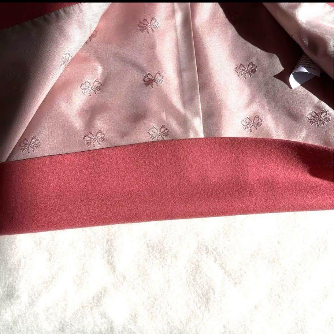 定価10万 グッチ メルトン コート GGパール サイズ6 ピンク 110