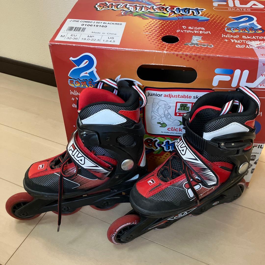 インラインスケートFILA J-OneCombo2set 19.0-22.5㎝ - メルカリ