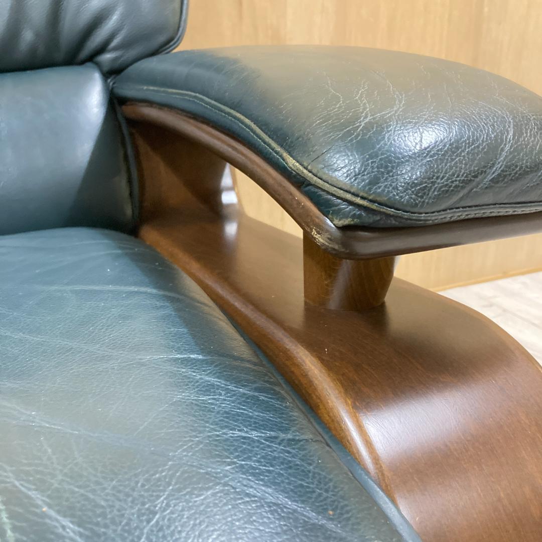 冨士ファニチア FUJI FURNITURE 総革 1人掛けソファ A - メルカリ