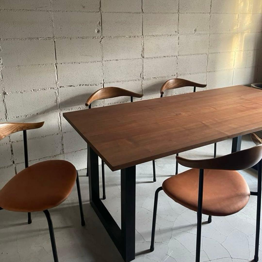 美品　MasterWal ワイルドウッド ダイニングテーブル　ウォールナット無垢 WILDWOOD DINING TABLE(W 100cm × D 65cm)の通販 / マスターウォール