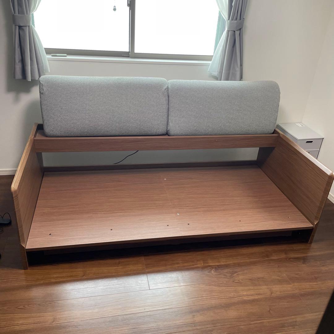 ニトリ 3Way ベッドソファB1-USB (B1-USB2 GY/MBR) - メルカリ