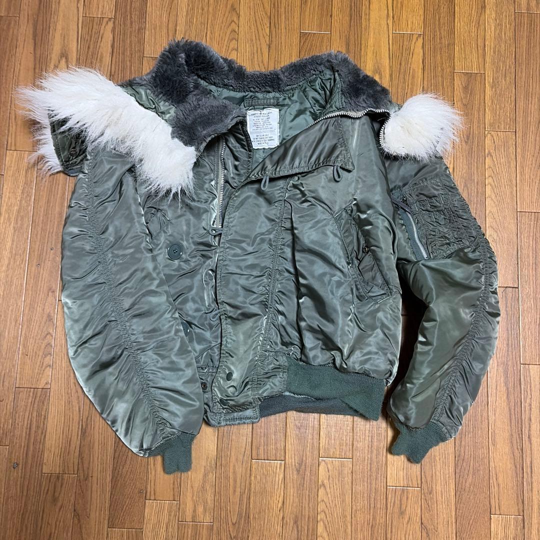 N-2B フライトジャケット Lサイズ　アメリカ製　ヴィンテージ 50's アメリカ製 アメリカ軍 N-2Bフライトジャケット – 古着屋Top of