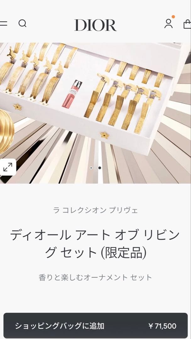 Dior ディオール アートオブリビングセット2025(限定品) 新品 未開封