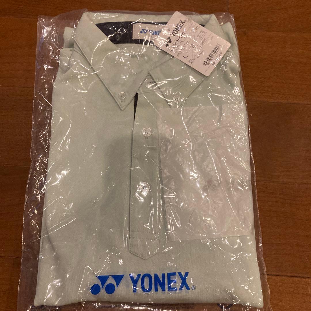 YONEX 2025インターハイ限定 ユニボタンダウンシャツ スモークミント L YONEX 2025インターハイ限定 ユニボタンダウンシャツ スモークミント L