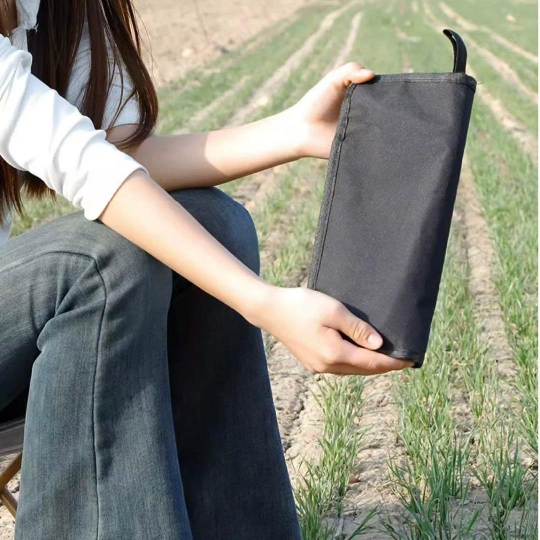 アウトドアチェア 2個セット ブラック 軽量 - メルカリ