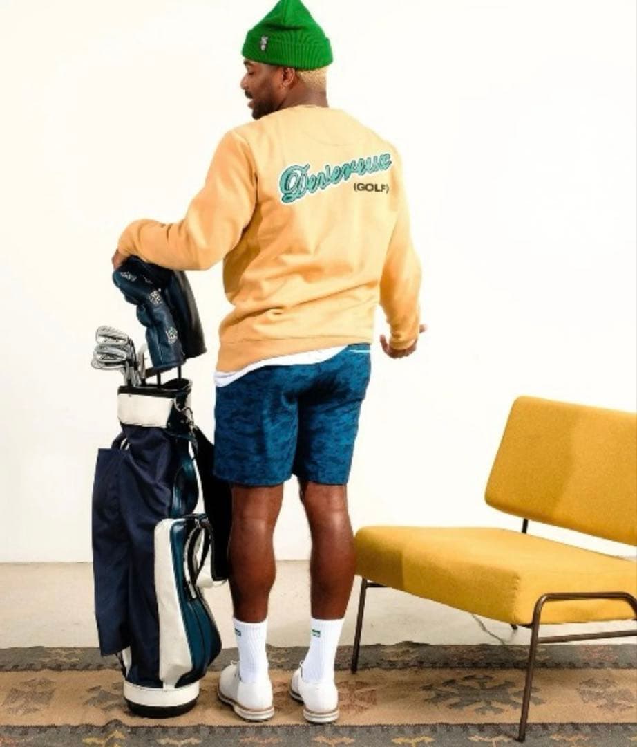 DEVERAUX GOLF シグネチャーパッチ クルーネック スウェット L