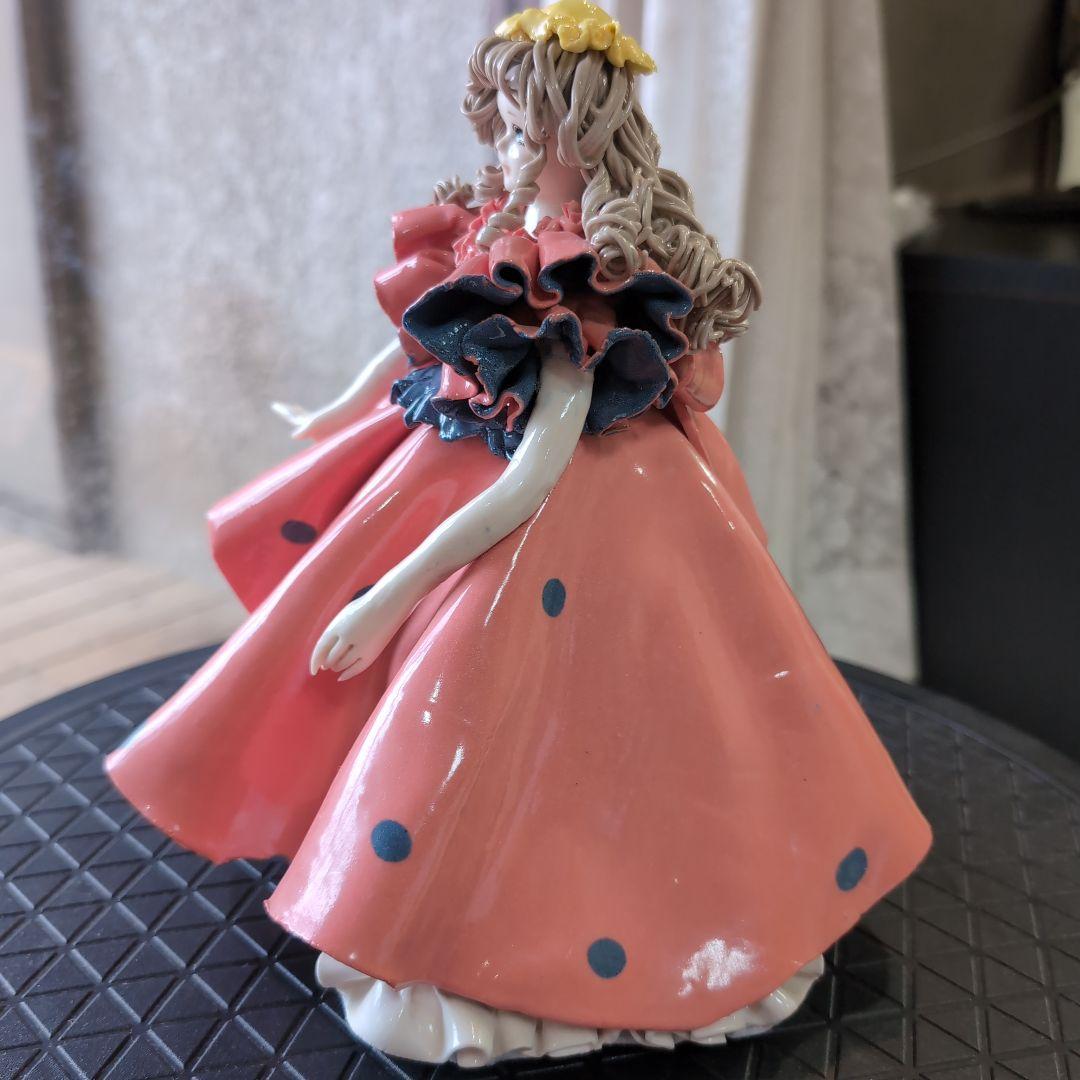 一点物 陶器製人形 陶器人形 ロマンドール ハンドメイド 置物 西洋人形