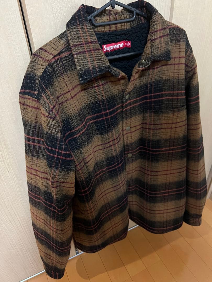 トップス Supreme Lined Flannel Snap Shirt \"Black\"