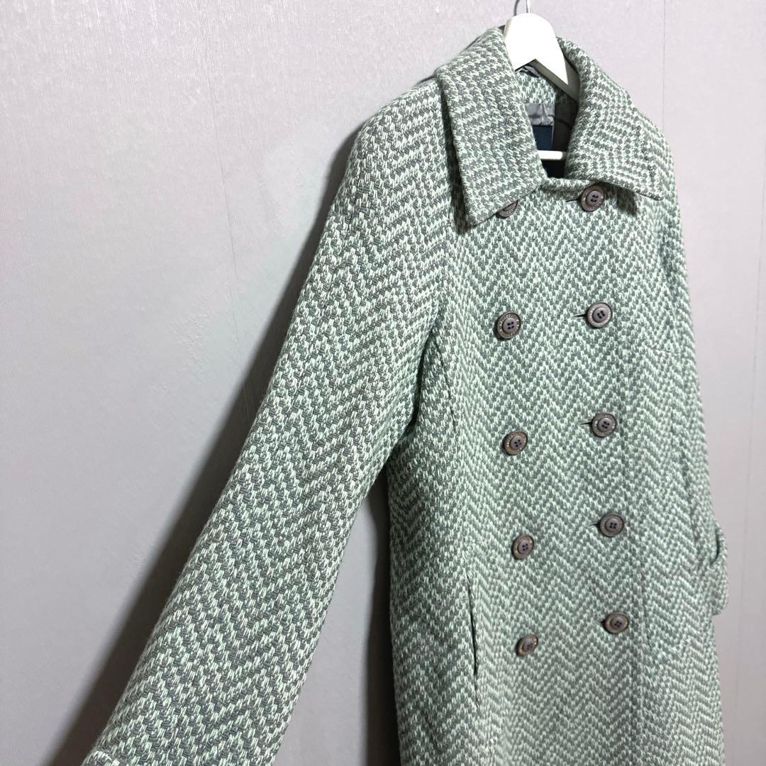 《Aquascutum》 アクアスキュータム (9) コート ウール×カシミヤ