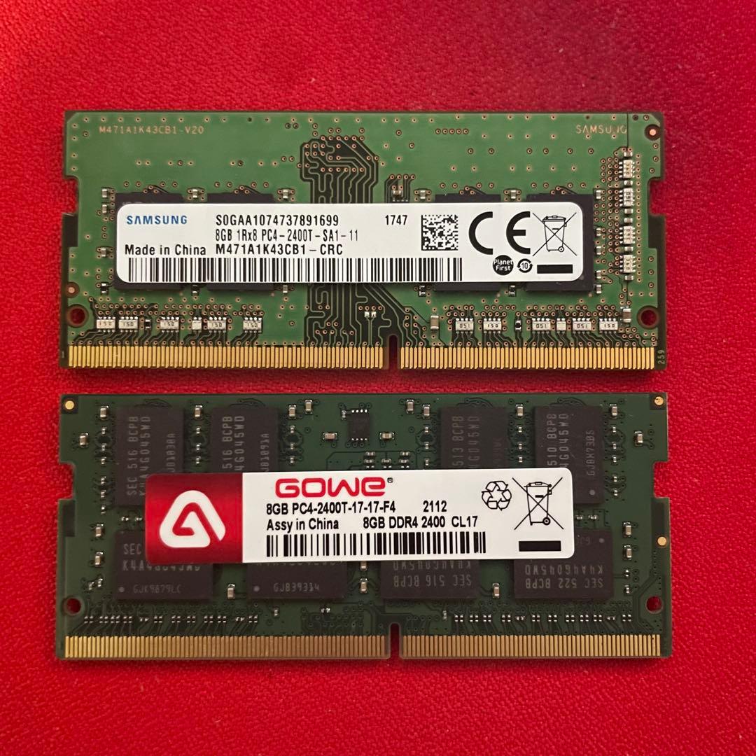 t*z様 8GB×2 DDR4 ノート用 メモリーセット デスクトップパソコン用 メモリ DDR4 8GB ×2枚 (16GB) 2666MHz 相性