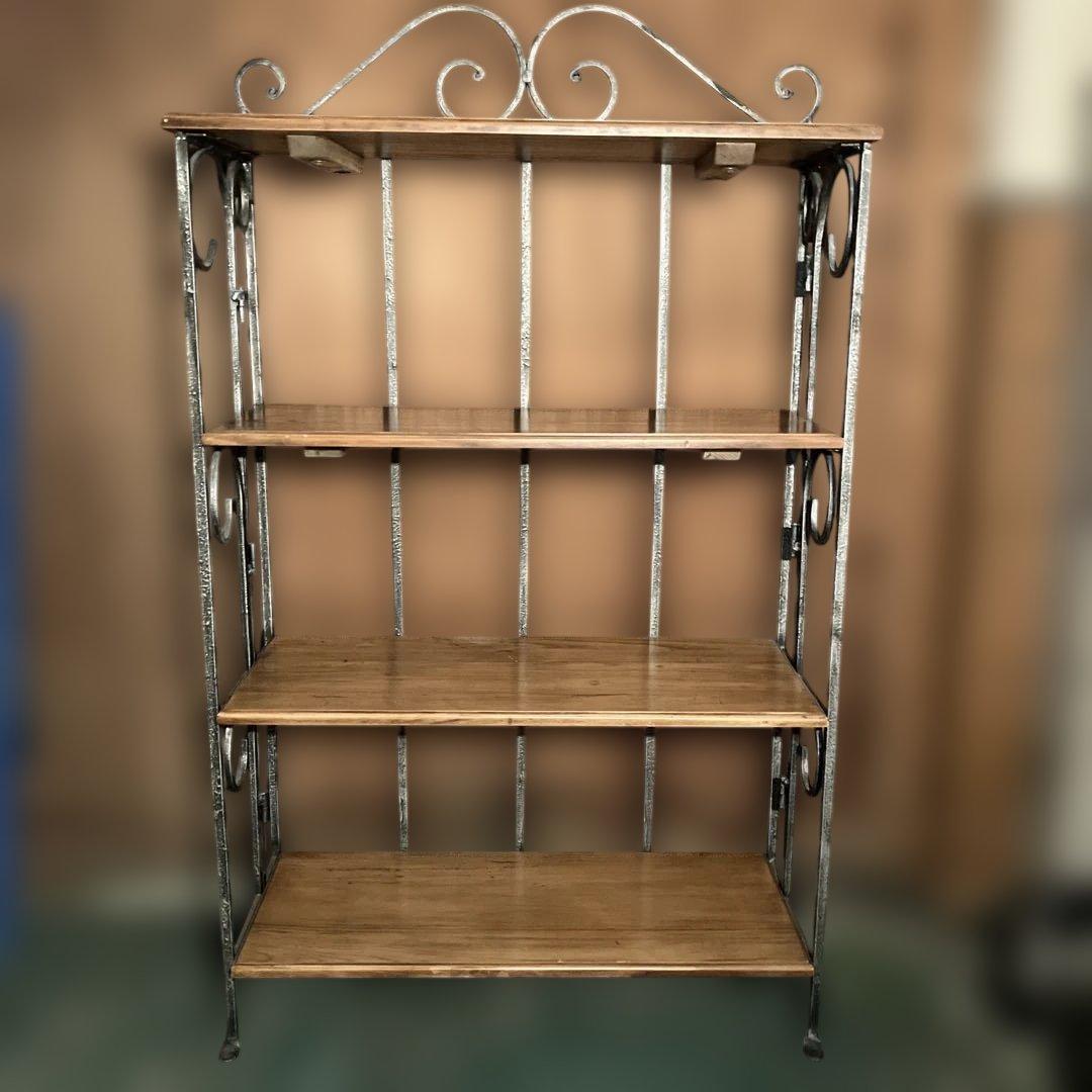 アンティーク調 アイアン4段シェルフ 楽天市場】アンティーク風 アイアン 4段シェルフ オープンラック