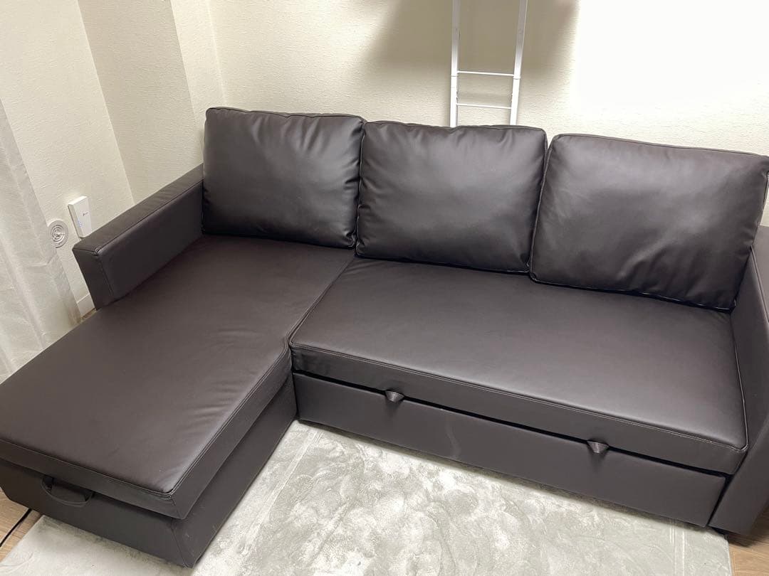 カウチソファベッド（Nシールド ノアーク2 DBR） 【引き取り限定