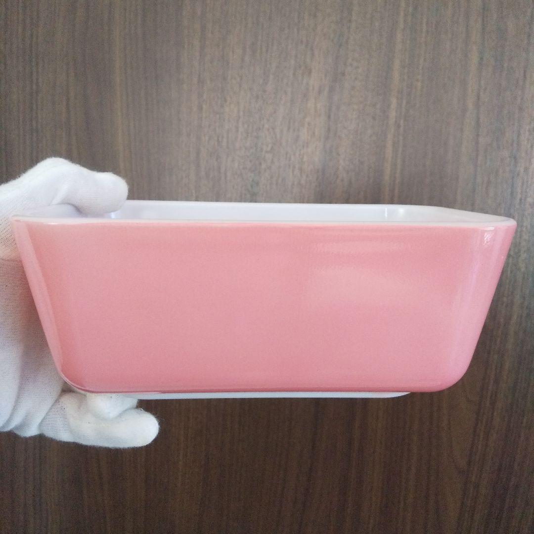 極美品 4点セット(蓋含む) オールドパイレックス レフ保存容器Mピンク&