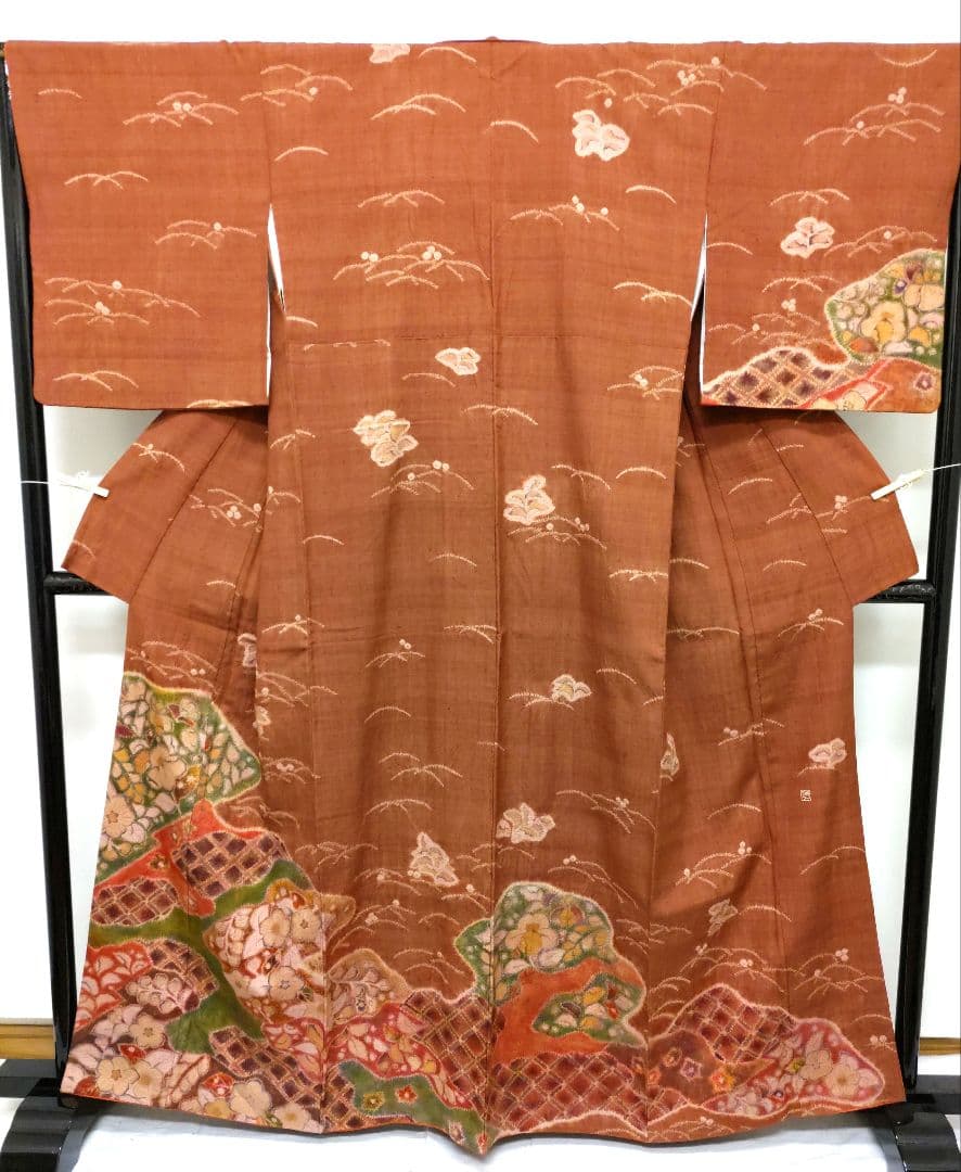 正絹紬袷訪問着(No.242)