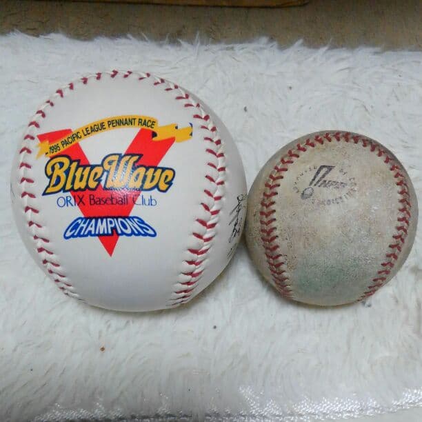 イチロー1995オリックスブルーウェーブ優勝サインボール - メルカリ