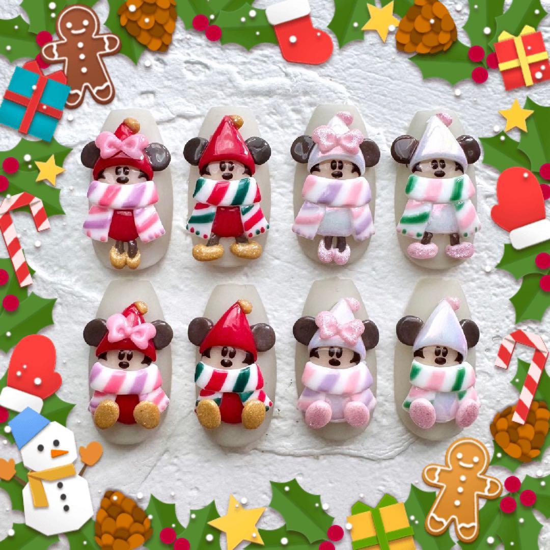 クリスマス ディズニー ネイル パーツ 3d リルリンリン - メルカリ