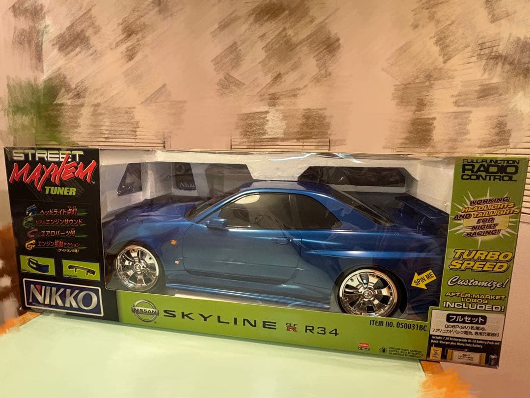 NIKKO 1/5 NISSAN スカイライン GTR R34 巨大ラジコン - メルカリ