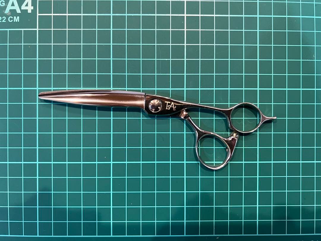 スパスパ切れる理美容師プロ用セニングシザー10％人気の溝無し