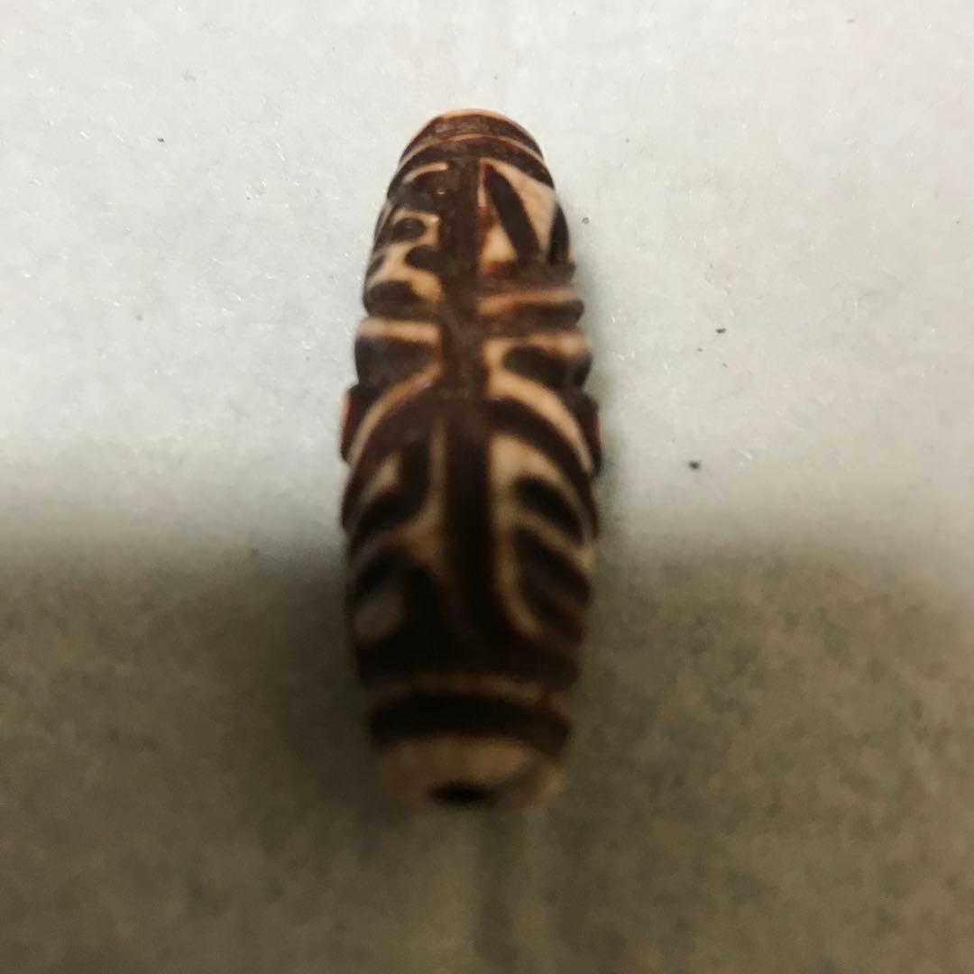 超珍品激レア‼︎ 彫刻 六字真言 二眼天珠 最強の魔