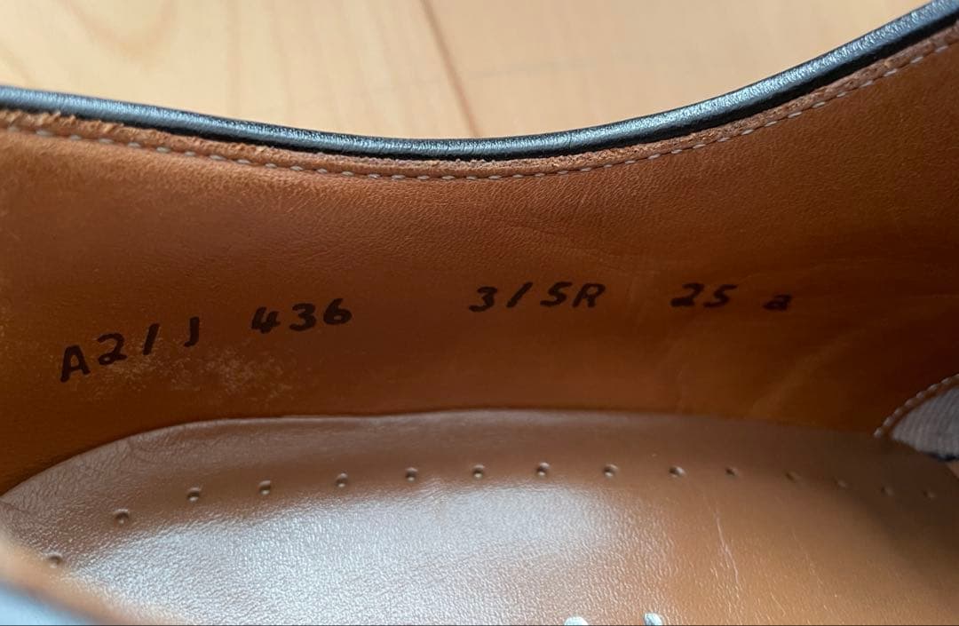 【リーガル】ストレートチップ　315R BD ブラック 25.0cm