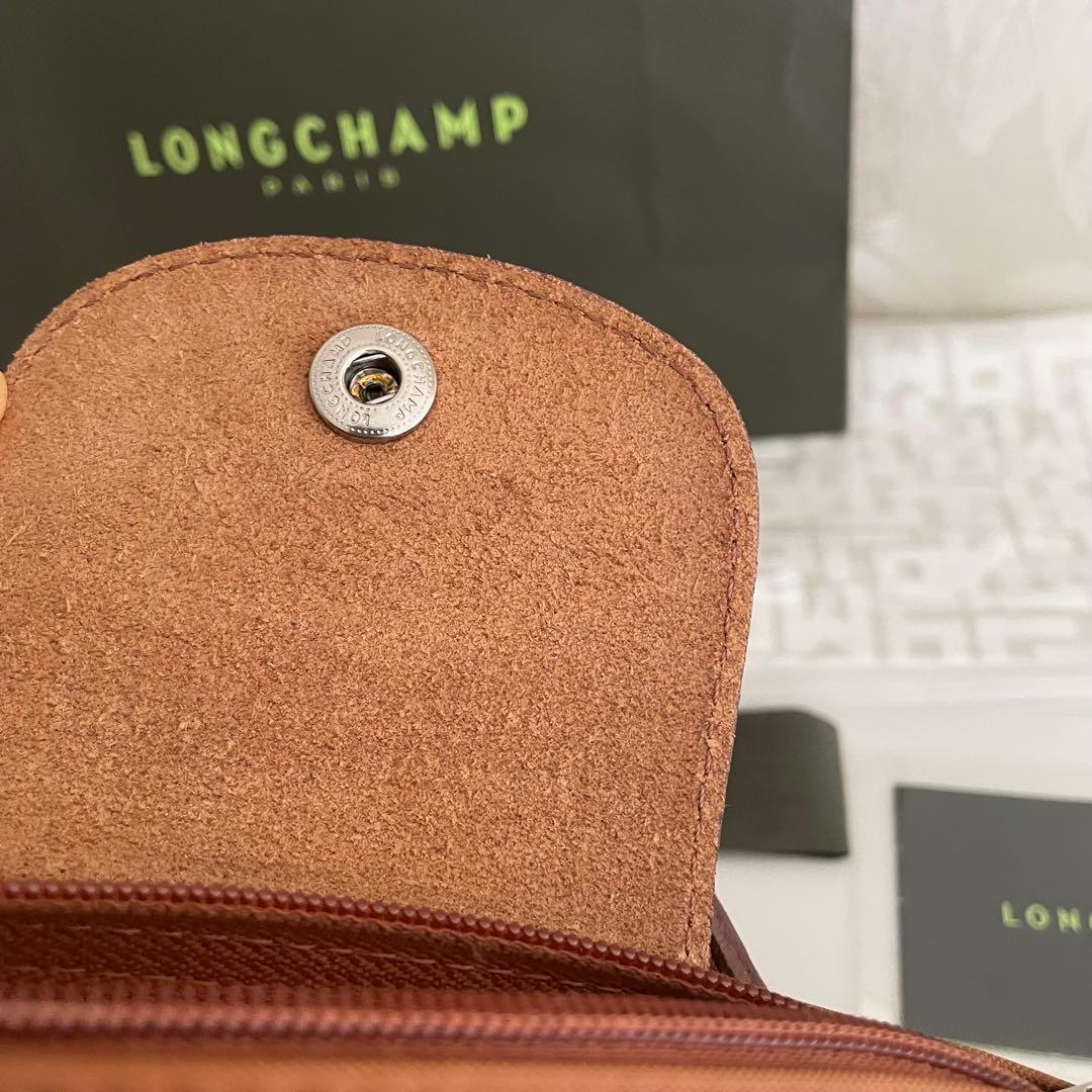 直営店購入]LONGCHAMP ロンシャン コニャック ポーチ ミニバッグ