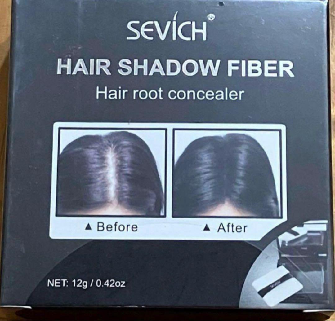 ヘアシャドウ SEVICH ヘアパウダー ダークブラウンミラー付き - メルカリ