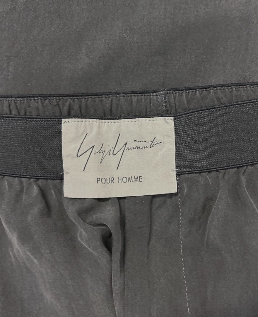 yohji yamamoto pour homme シルク ワイドパンツ - メルカリ