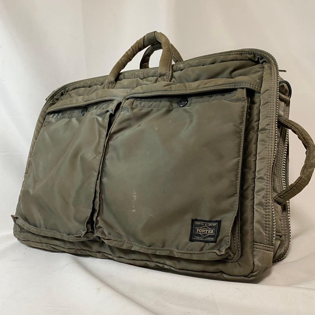 レア PORTER タンカー 3WAYブリーフケース シルバーグレー 希少 廃盤