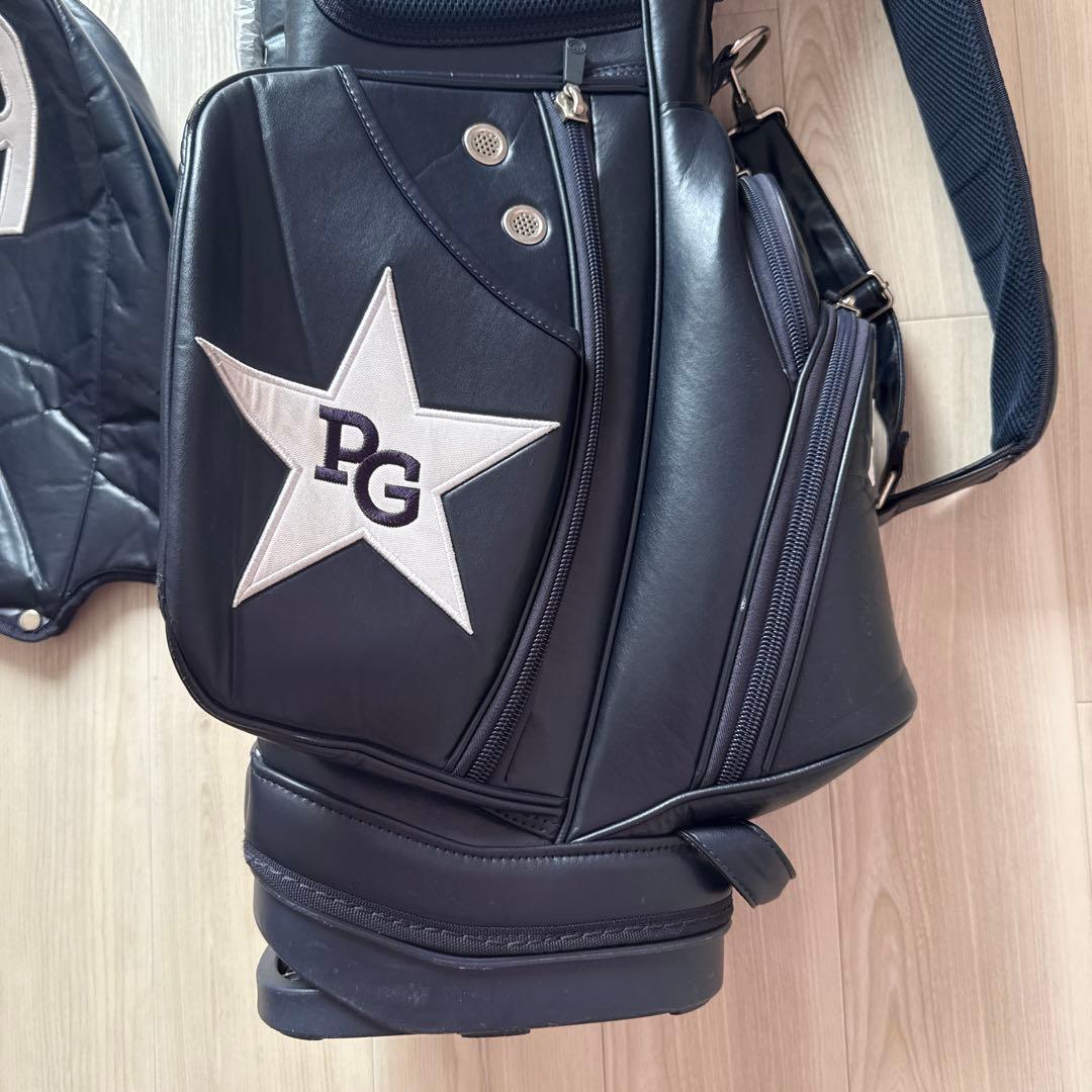 パーリーゲイツ キャディバッグ ショルダー式 スタンド式 紺 ネイビー