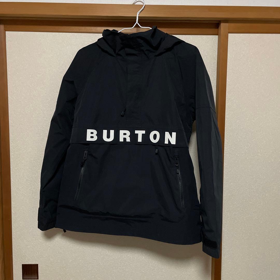 BURTON ブラック プルオーバー ウェア スノーボード ジャケット BURTON（バートン） スノーボードウェア メンズ 25-26 Burton リザーブ