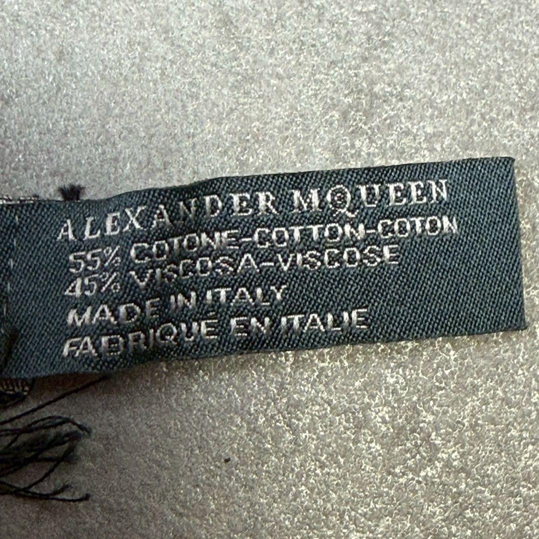 希少 ALEXANDER MQUEEN スカル ドクロ 大判 スカーフ 最低 価格