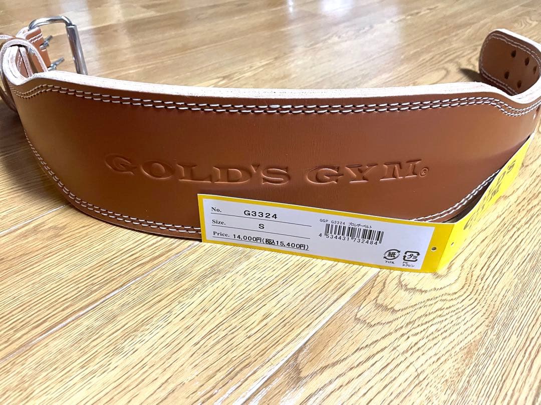 GOLD'S GYM プロレザーベルト Sサイズ プロレザーベルト GOLD'S GYM_G ゴードジムギア 筋トレ トレーニング