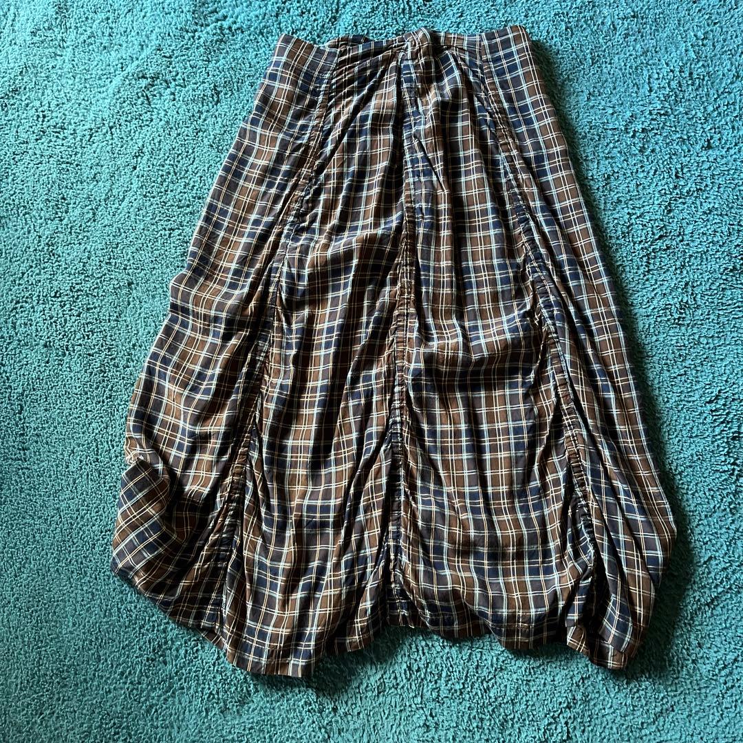 andmary ♡ Coco check mini pleats skirt