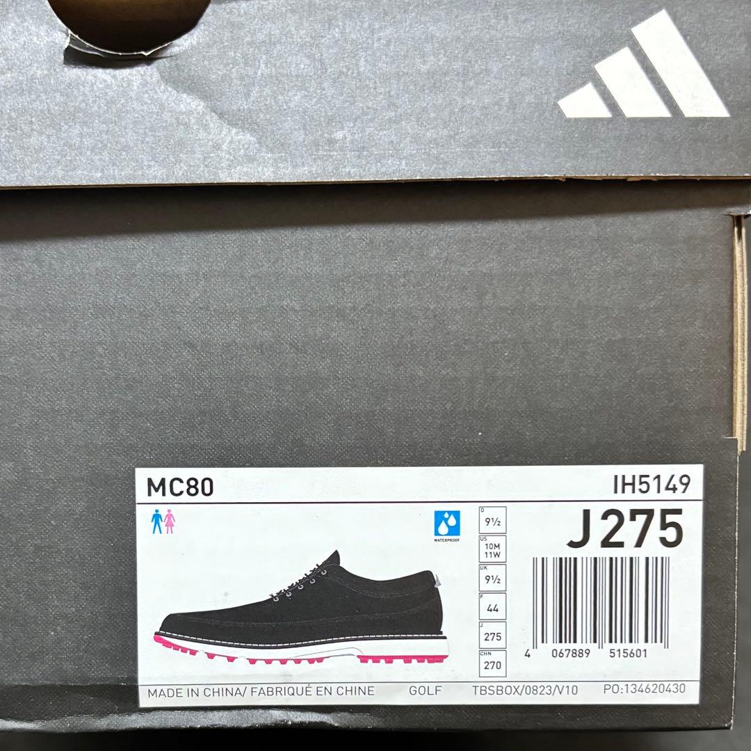 27.5cm adidas Golf MC80 ゴルフシューズ IH5149 黒