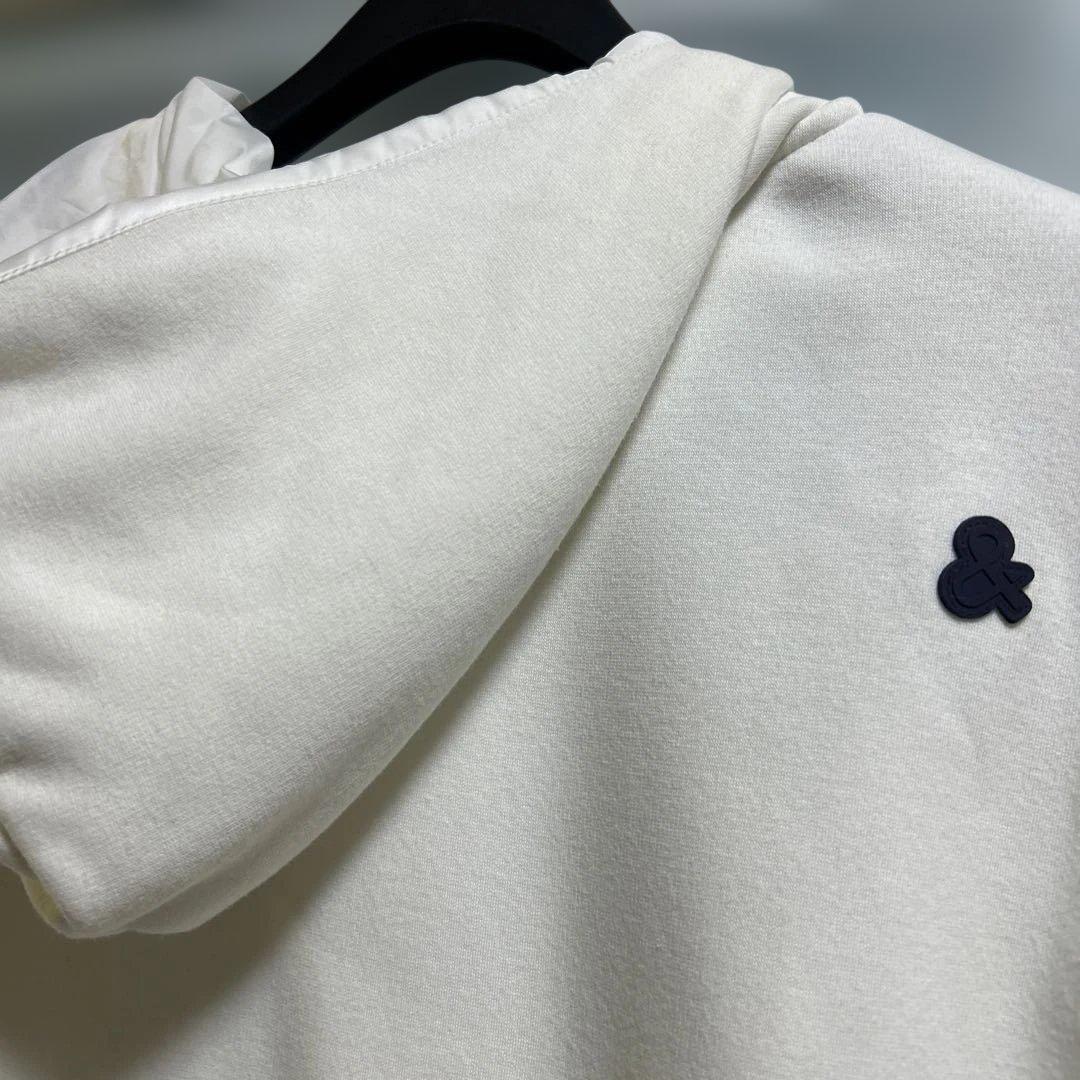 and per se⭐️フード付きホワイトジャケット中綿入り 値下げ