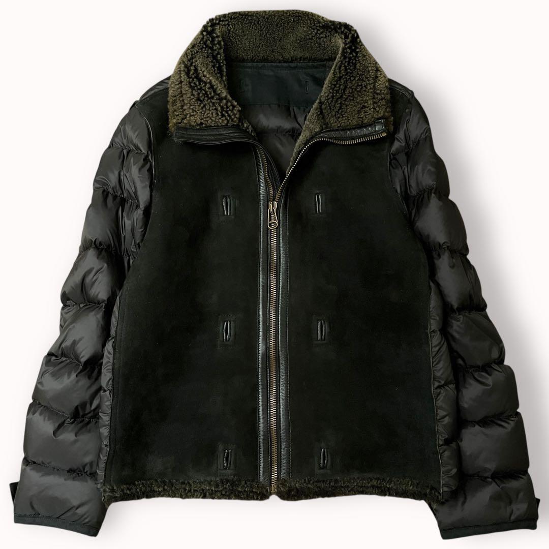 Ten c テンシー シアリングライナー ブラック 46 ムートン ダウン Ten-C（テンシー） Ten c ダウンライナー HOODED SHEARLING LINER