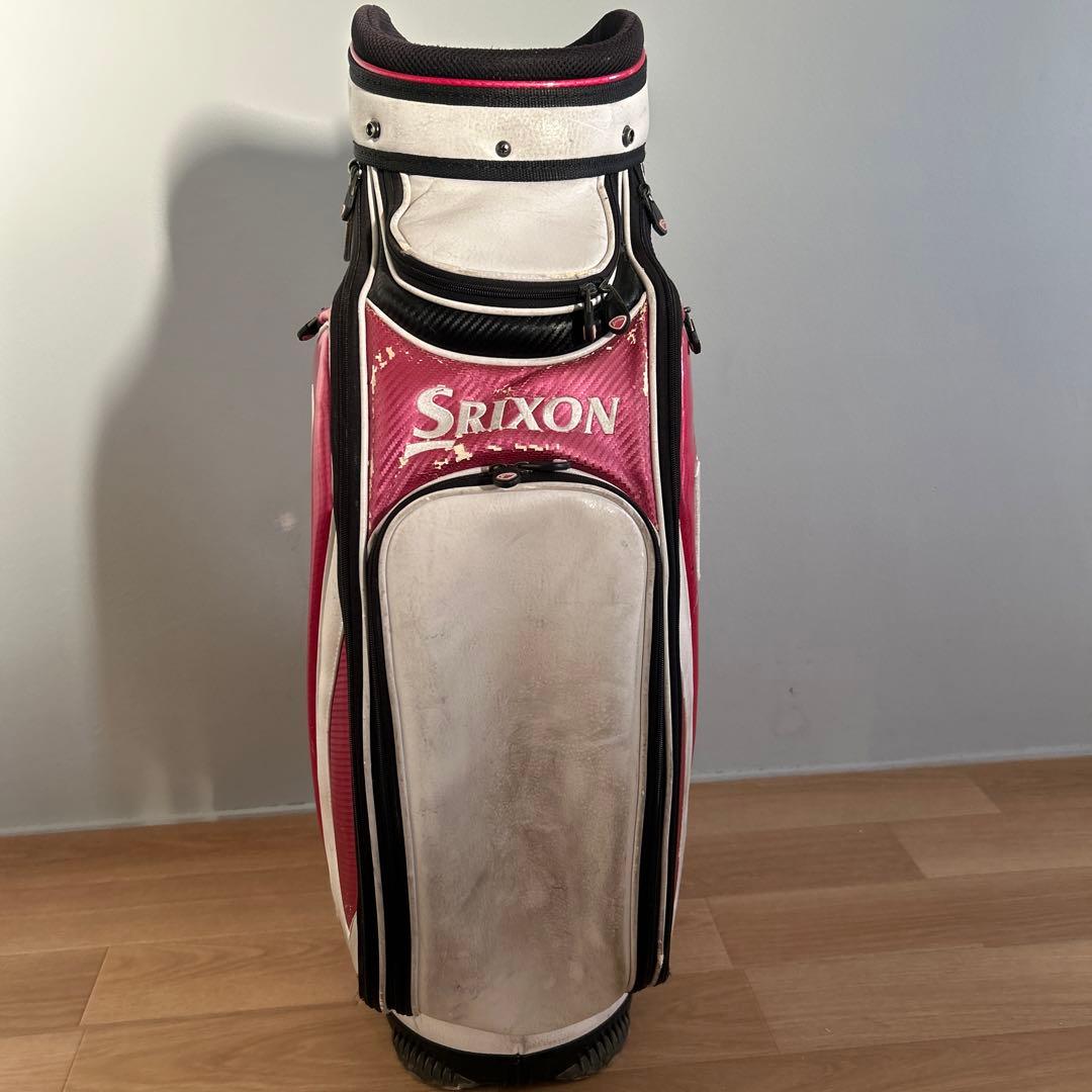 Srixon キャディバッグ ピンク/ホワイト プレゼント】ビビッドな差し色