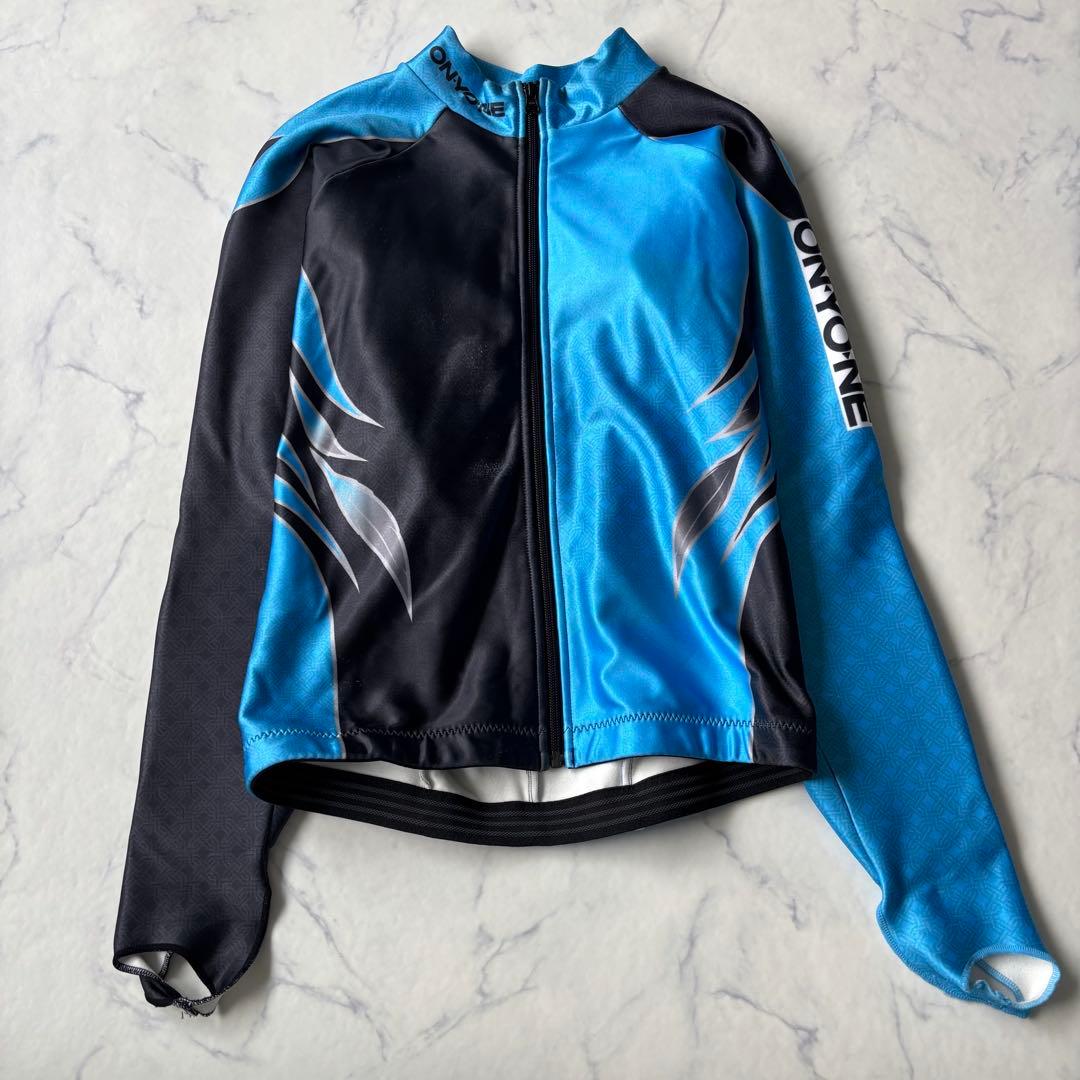 ONYONE スキー GSレーシングスーツ 青黒 セットアップ◇6900