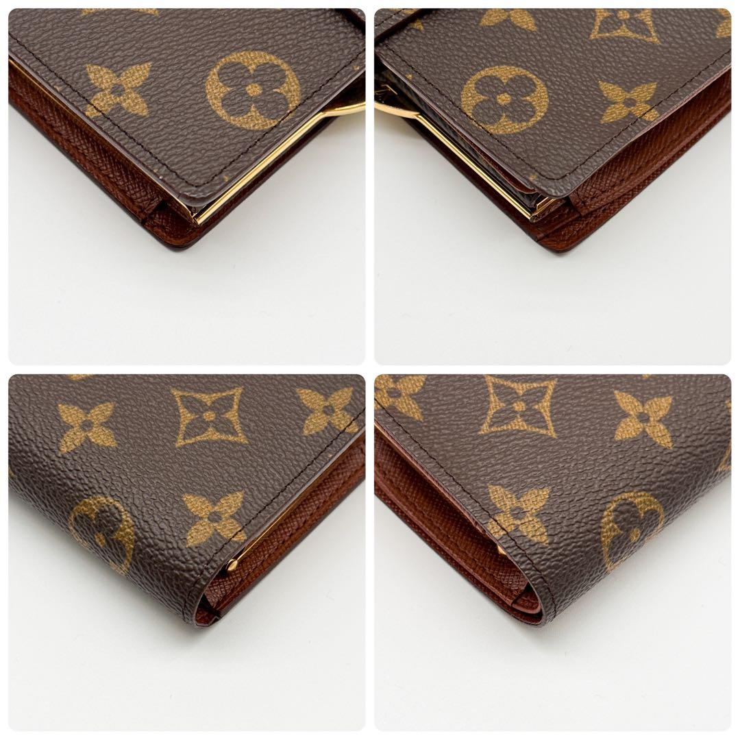 ルイヴィトン モノグラム ヴィエノワ 二つ折り 折り財布 がま口