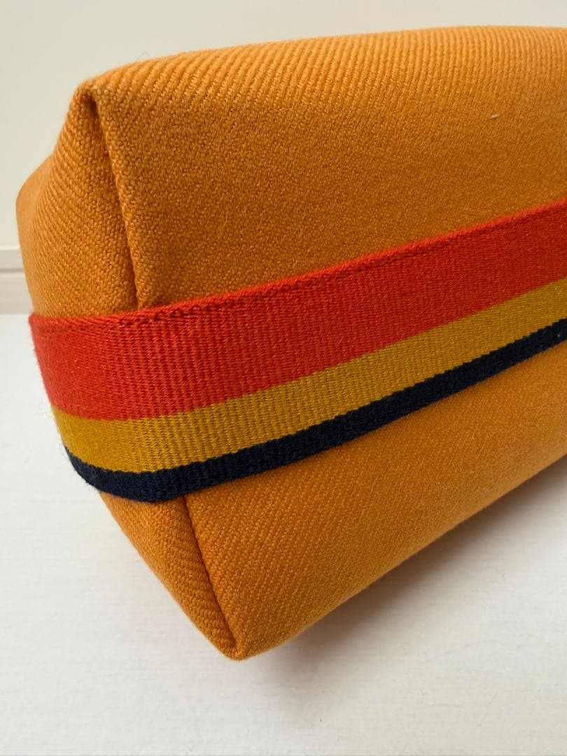 【エルメス】バス用ポーチ 《ブリッド・ア・ブラック》 PM イエロー