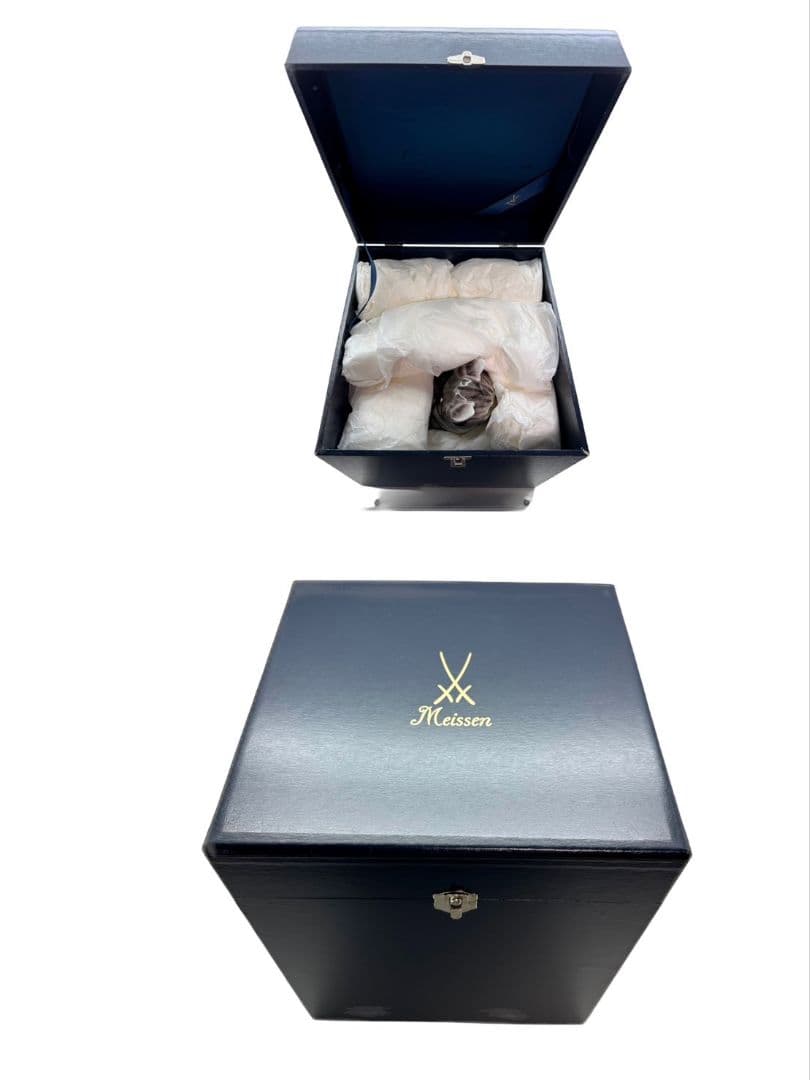 マイセン 二匹の猫 フィギュリン 陶器置物 オットー・ピルツ アール