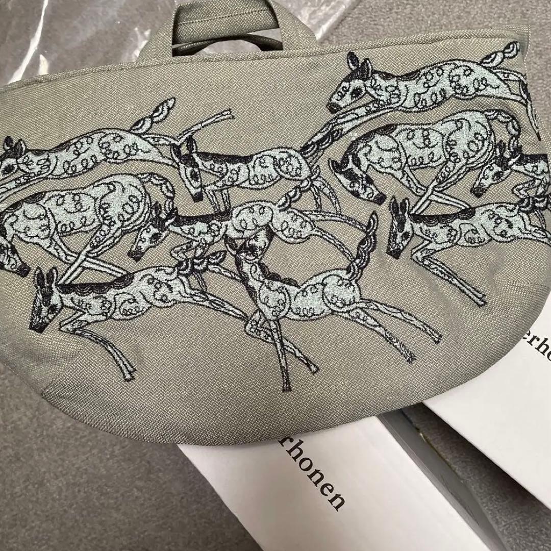 新品】ミナペルホネン パプリッコpapurikko ショルダーバッグ グレー